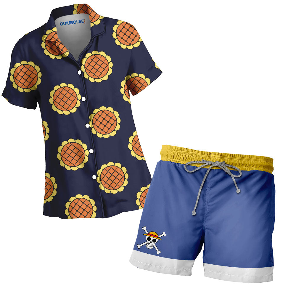 Conjunto Camisa Luffy Dressrosa