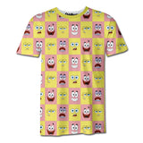 Playera Pijama Bob y Patricio Caras