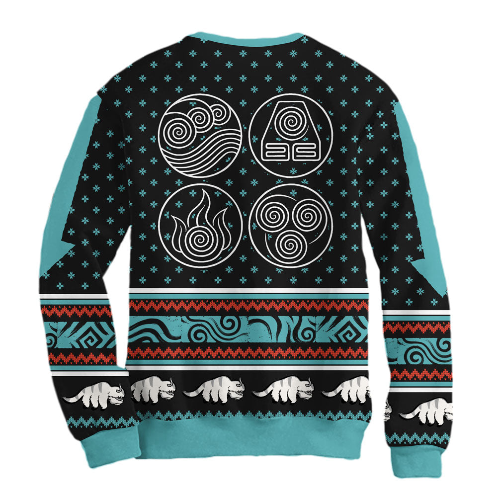 Sudadera Navideña Avatar Elementos