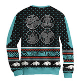 Sudadera Navideña Avatar Elementos