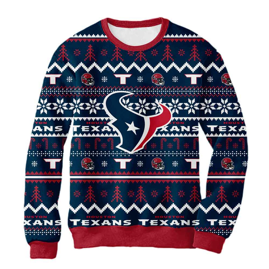 Sudadera Navideña Houston Texans