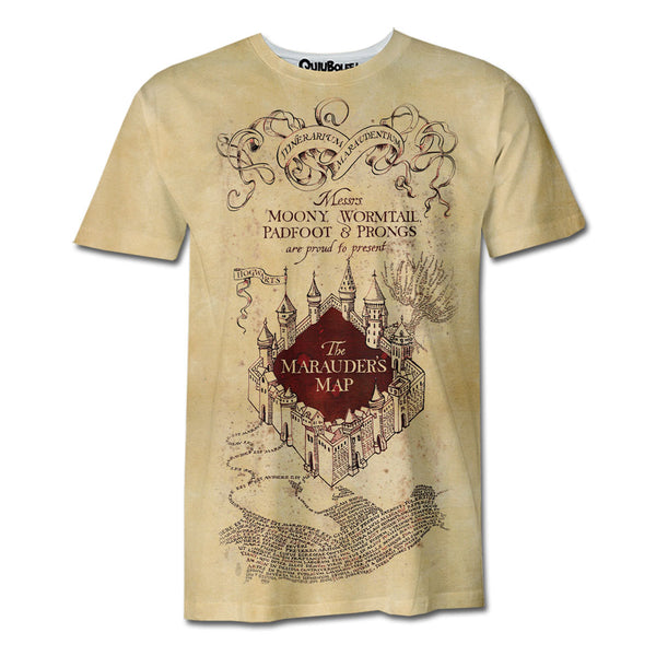Playera Pijama Harry Potter The Marauders Map