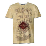 Playera Pijama Harry Potter The Marauders Map