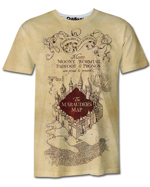 Playera Pijama Harry Potter The Marauders Map