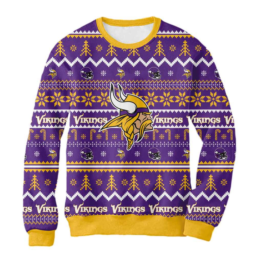 Sudadera Navideña Minnesota Vikings