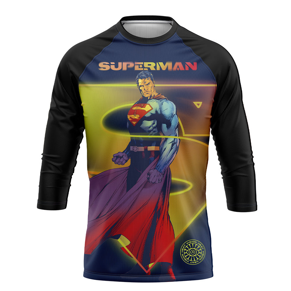 Playera Pijama Ranglan Superman Night