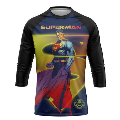 Playera Pijama Ranglan Superman Night