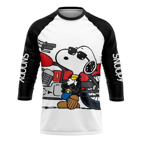 Playera Pijama Ranglan Snoopy Rider