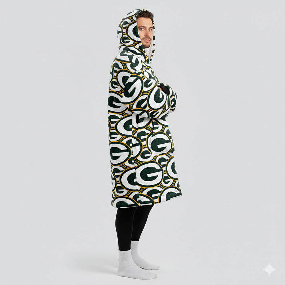 Sudaderota Green Bay Packers MaxiLogo