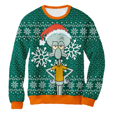 Sudadera Navideña Calamardo Christmas Bitterness