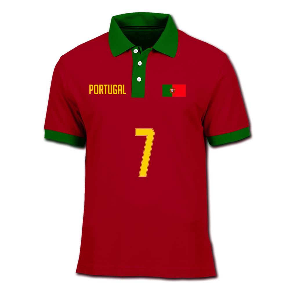 Playera Polo Portugal Retro