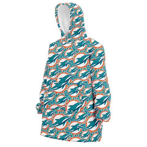 Sudaderota Miami Dolphins MaxiLogo