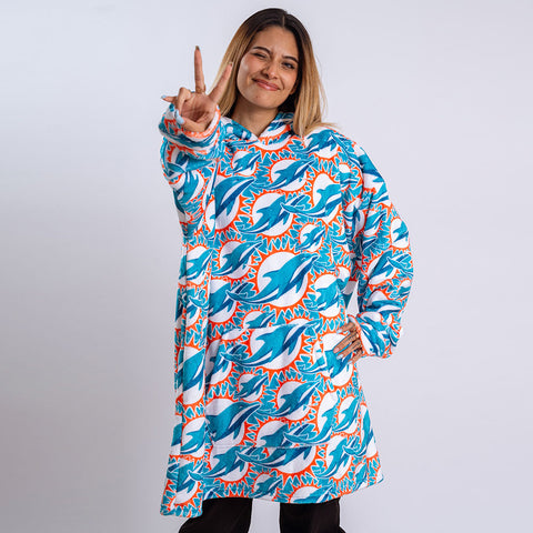 Sudaderota Miami Dolphins MaxiLogo
