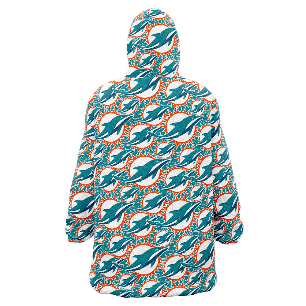 Sudaderota Miami Dolphins MaxiLogo