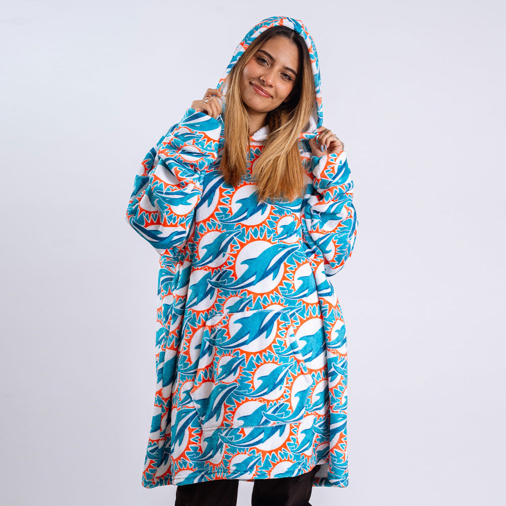 Sudaderota Miami Dolphins MaxiLogo