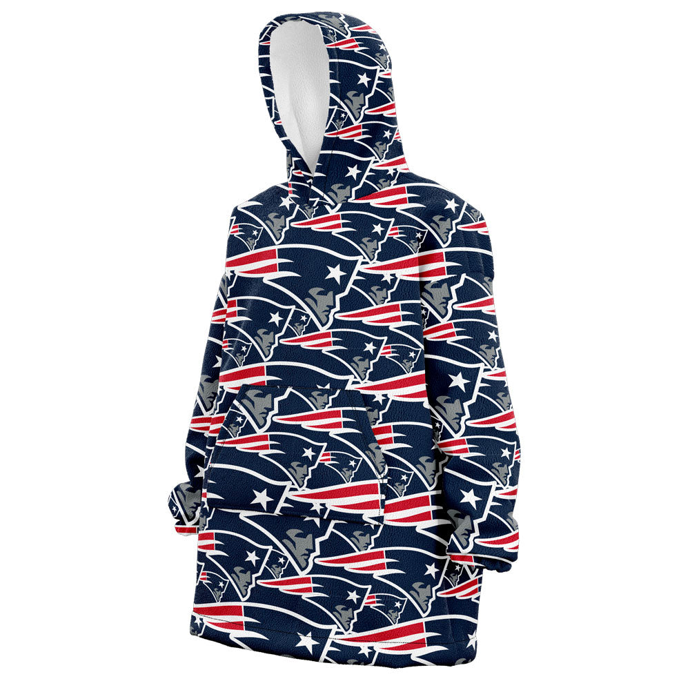 Sudaderota New England Patriots MaxiLogo