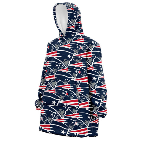 Sudaderota New England Patriots MaxiLogo