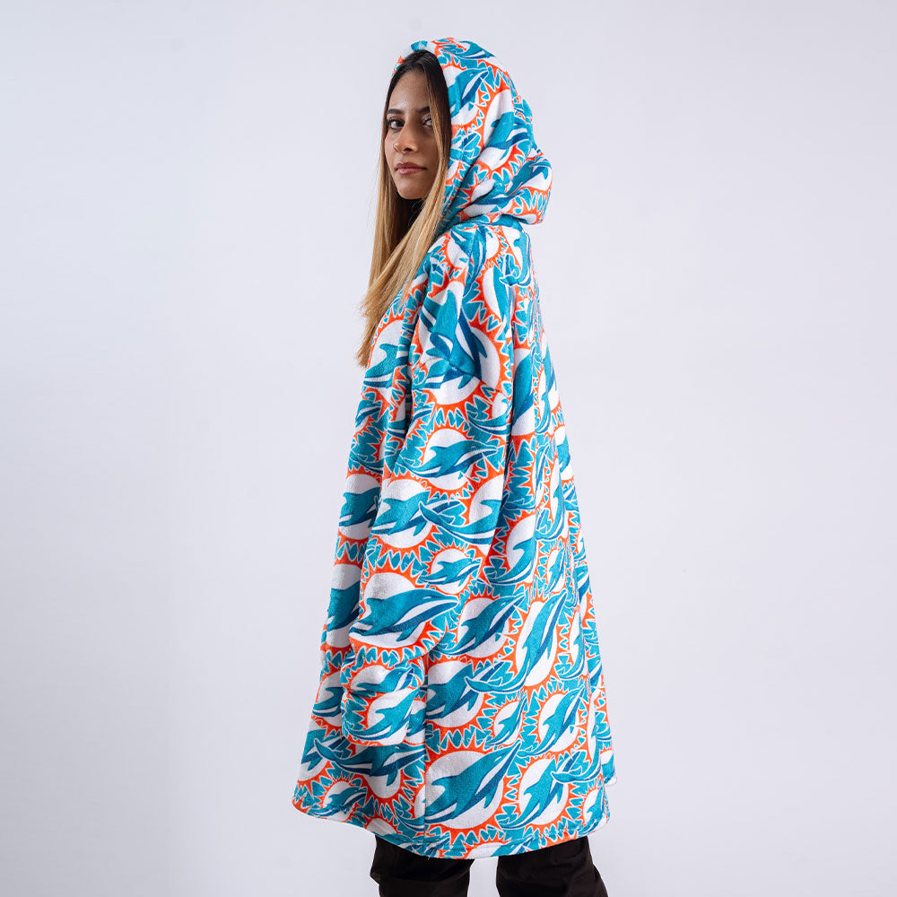 Sudaderota Miami Dolphins MaxiLogo