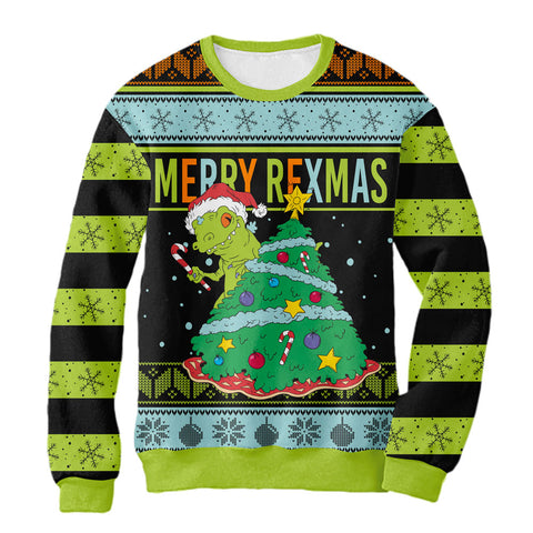 Sudaderas Navideña Reptar Merry Rexmas