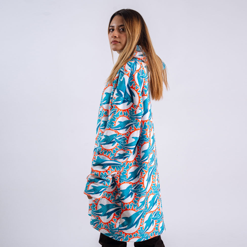 Sudaderota Miami Dolphins MaxiLogo