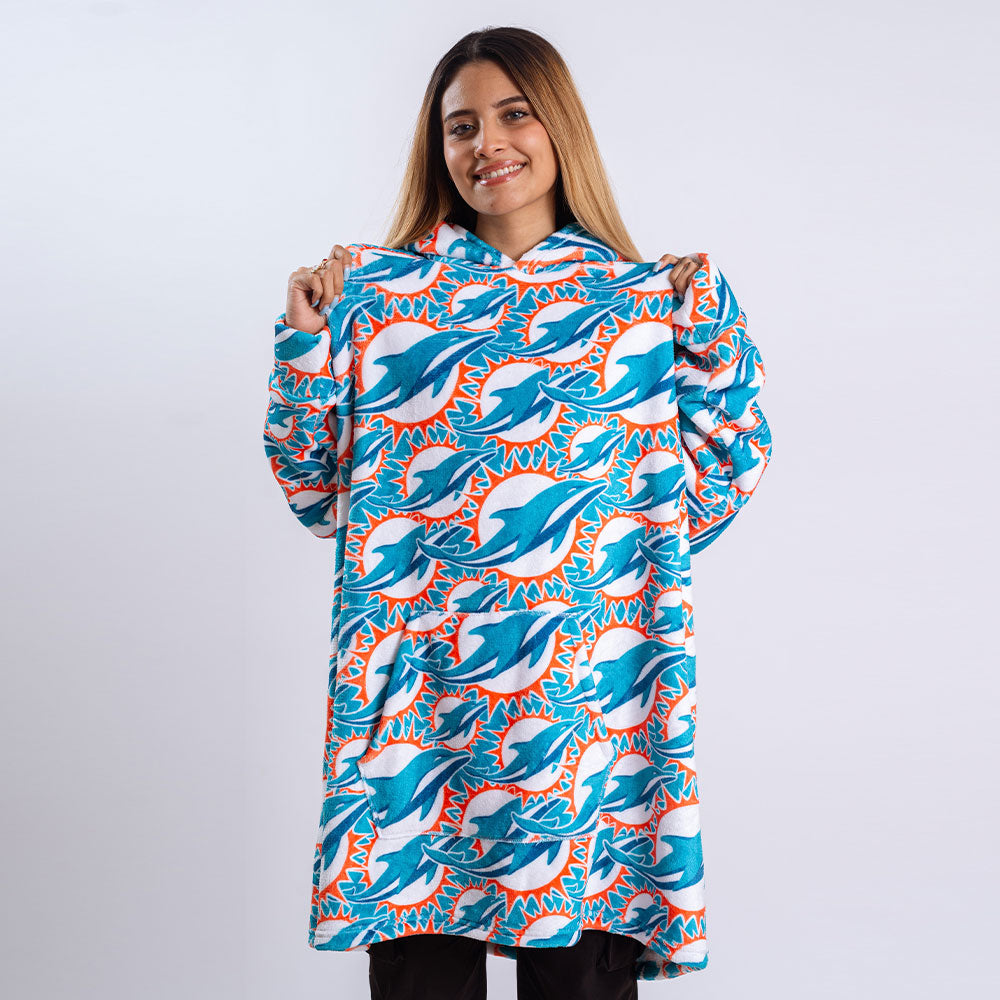 Sudaderota Miami Dolphins MaxiLogo