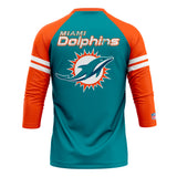 Playera Pijama Ranglan Miami Dolphins Classic