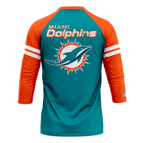 Playera Pijama Ranglan Miami Dolphins Classic