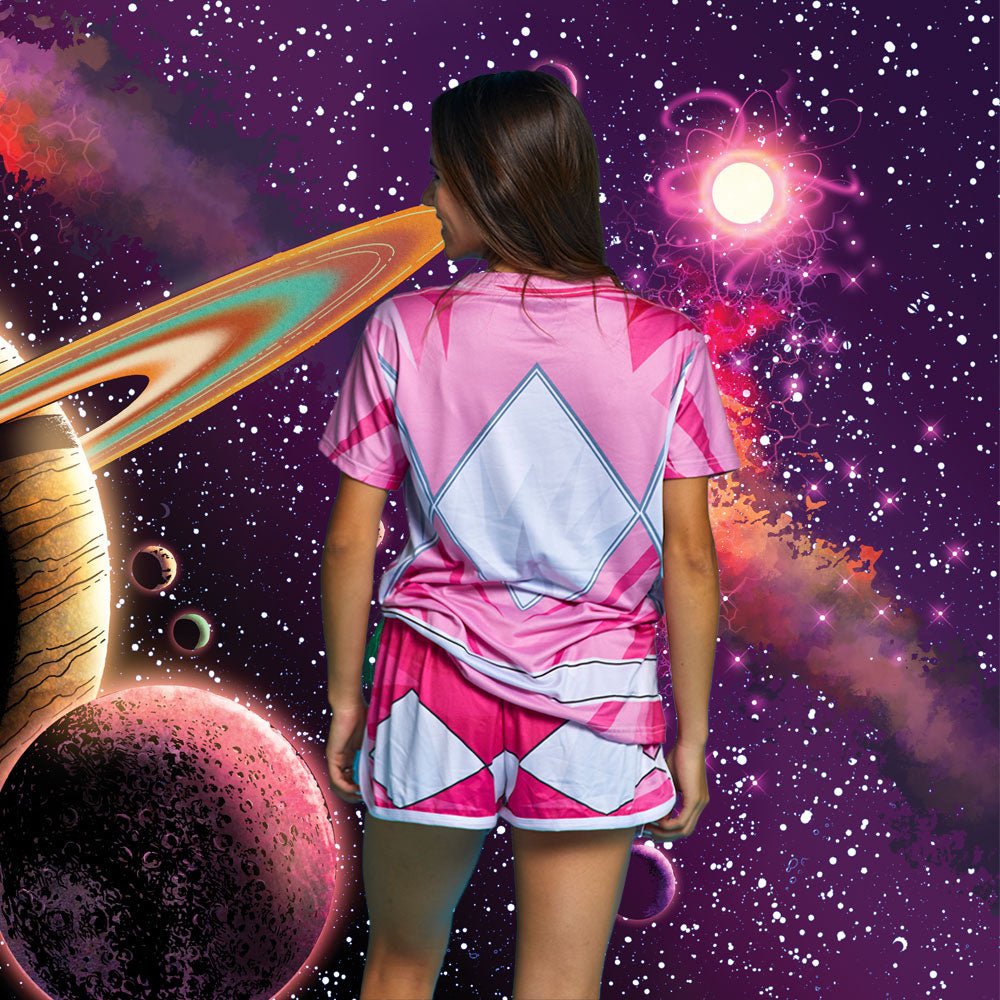 Conjunto Pijama Mighty Morphin Pink Ranger