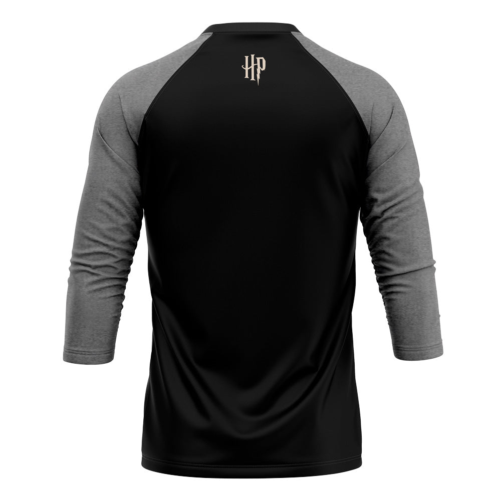 Playera Pijama Ranglan Howgarts Black