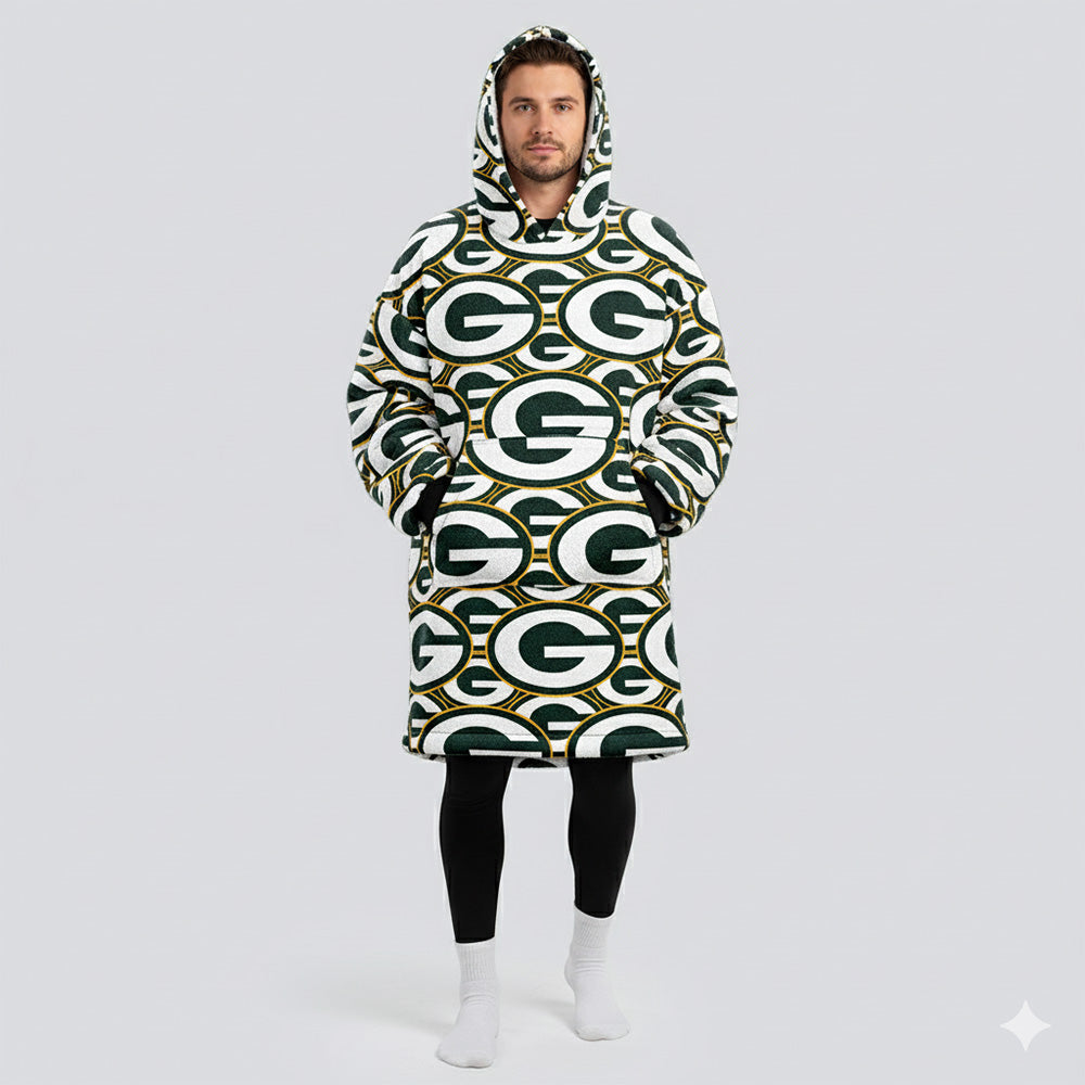 Sudaderota Green Bay Packers MaxiLogo