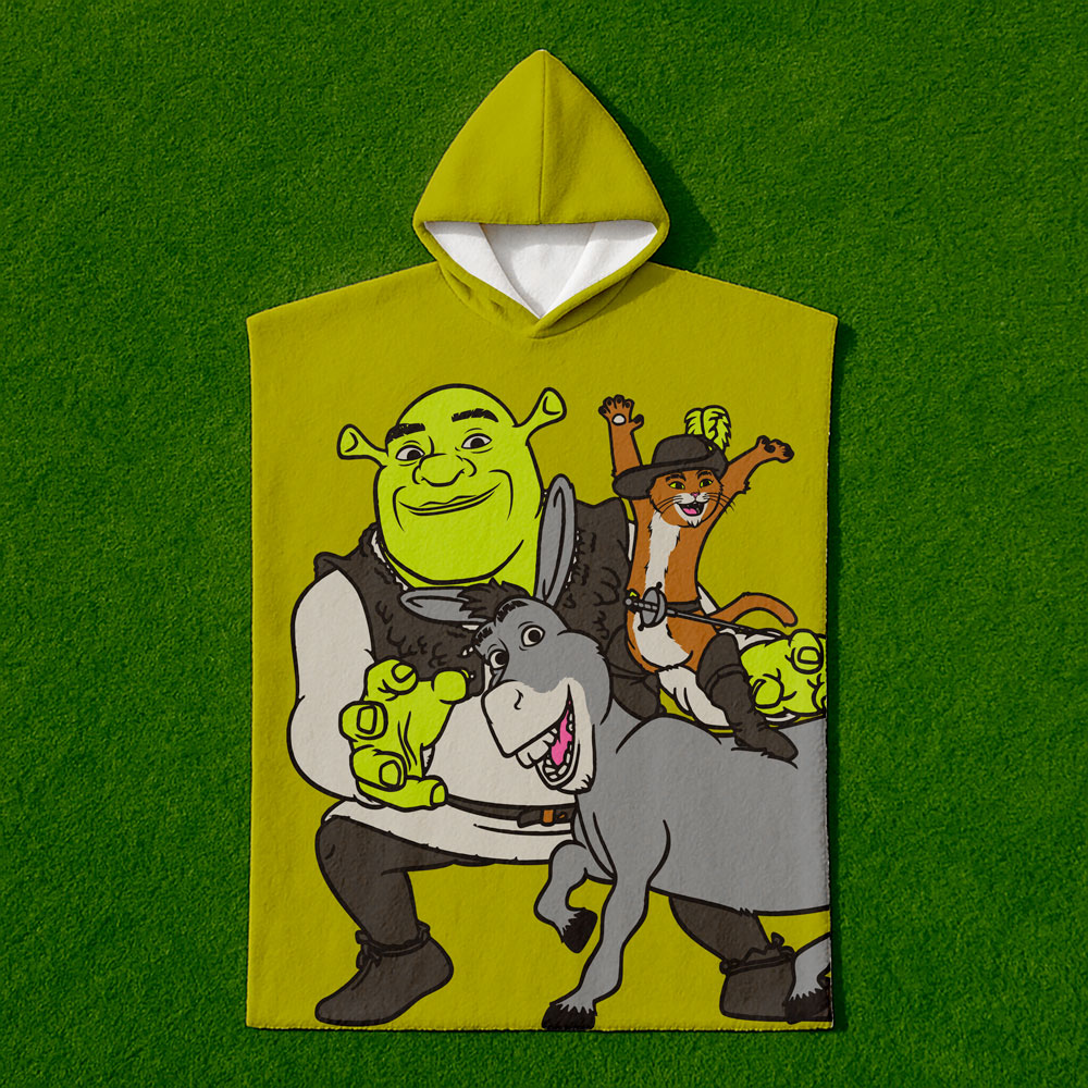 Poncho Toalla Shrek