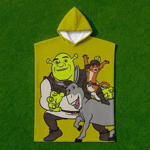 Poncho Toalla Shrek