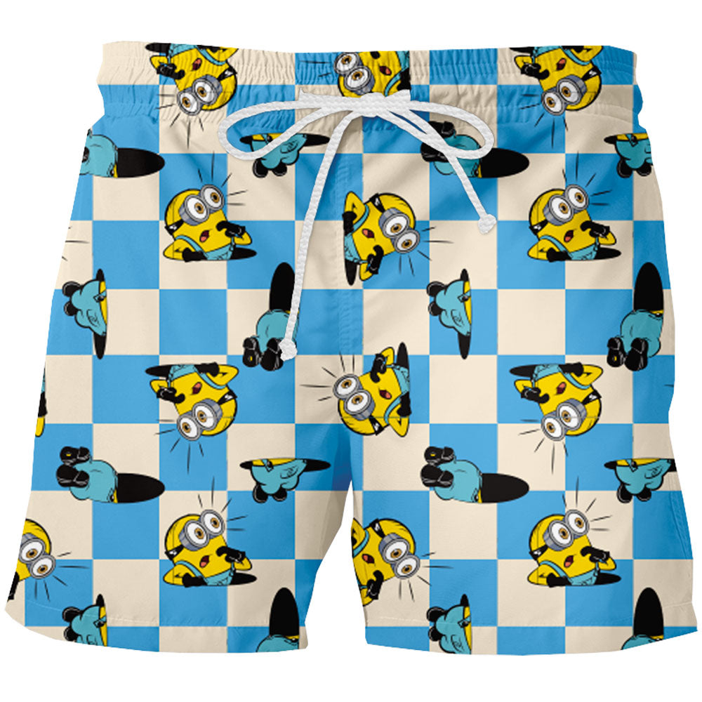 Traje de Baño Minions Cuadros