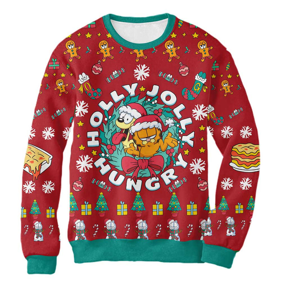 Sudadera Navideña Garfield Hungry