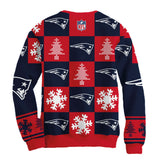 Sudadera Navideña New England Patriots Cuadros