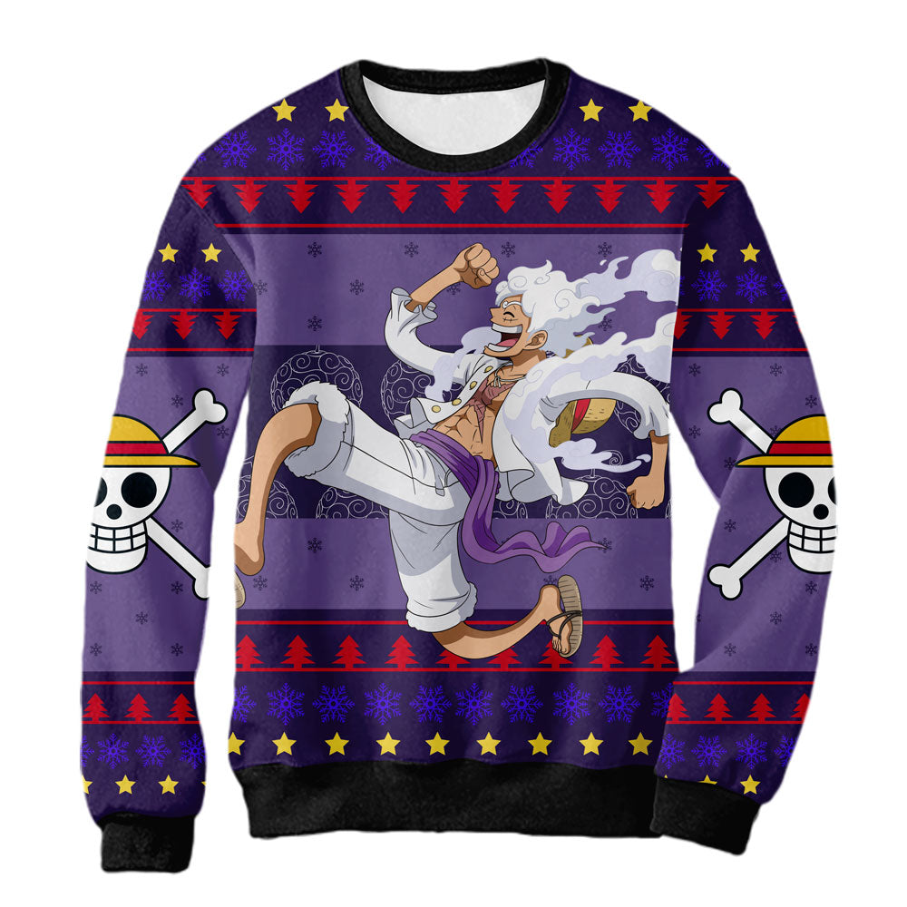 Sudadera Navideña Luffy Gear Five