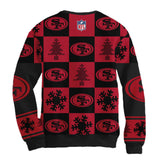 Sudadera Navideña San Francisco 49ers Cuadros