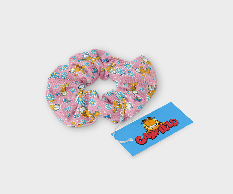 Scrunchy Garfield Pink