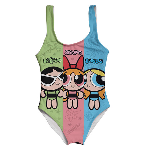 Traje de Baño Completo Chicas Superpoderosas Verano