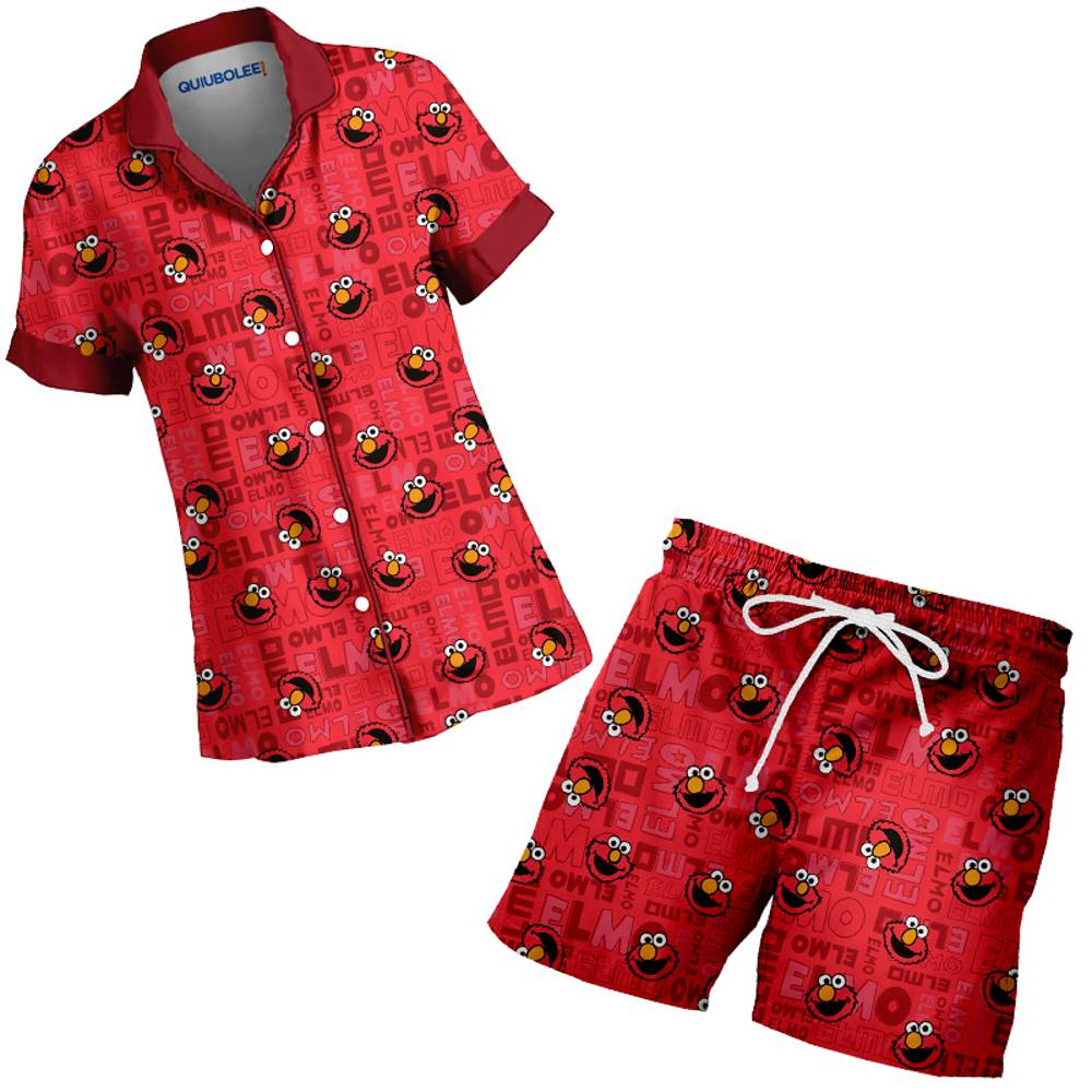 Conjunto Camisa Pijama Elmo Buenas Noches