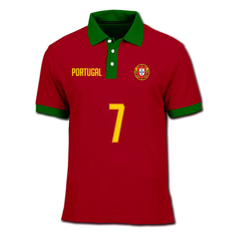 Playera Polo Portugal Retro