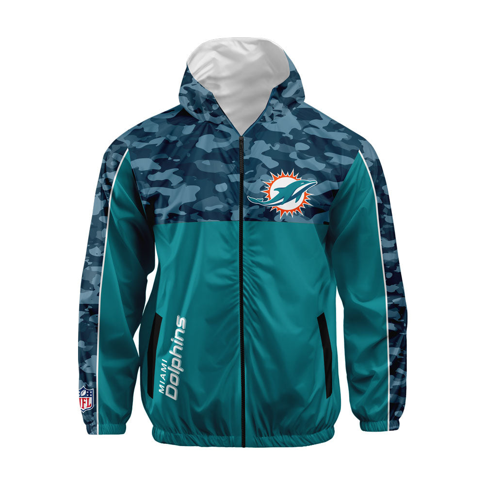 Bomber Jacket Miami Dolphins Camuflaje