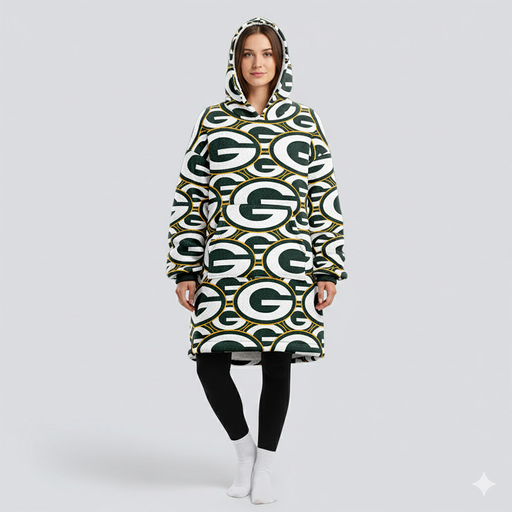 Sudaderota Green Bay Packers MaxiLogo