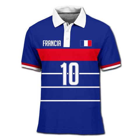 Playera Polo Francia Retro