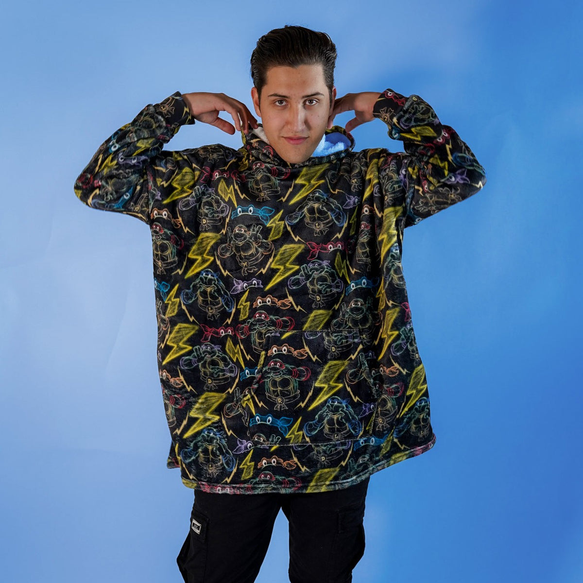 Sudaderota Tortugas Ninja Black