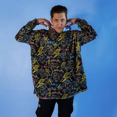 Sudaderota Tortugas Ninja Black