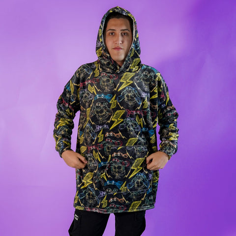 Sudaderota Tortugas Ninja Black