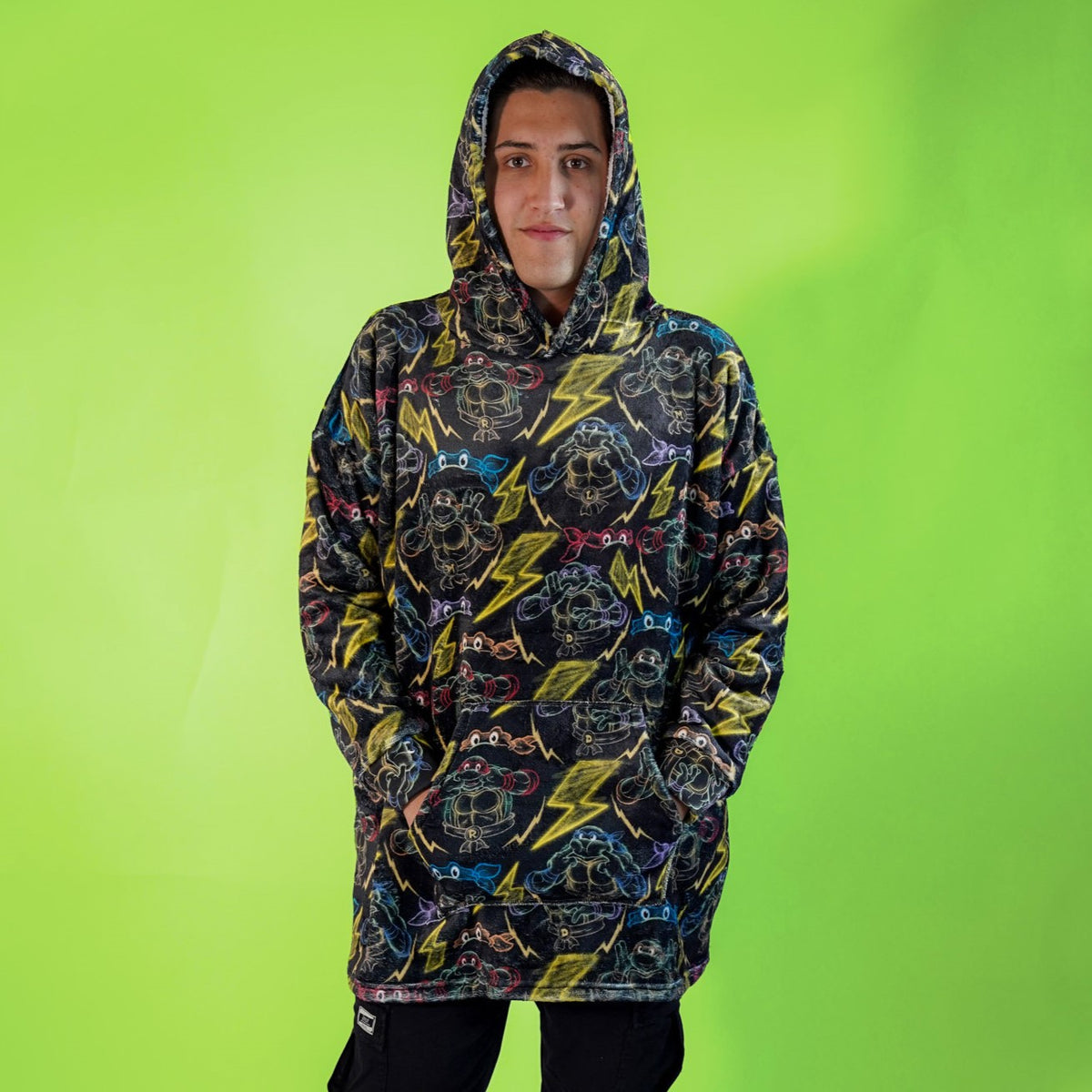 Sudaderota Tortugas Ninja Black