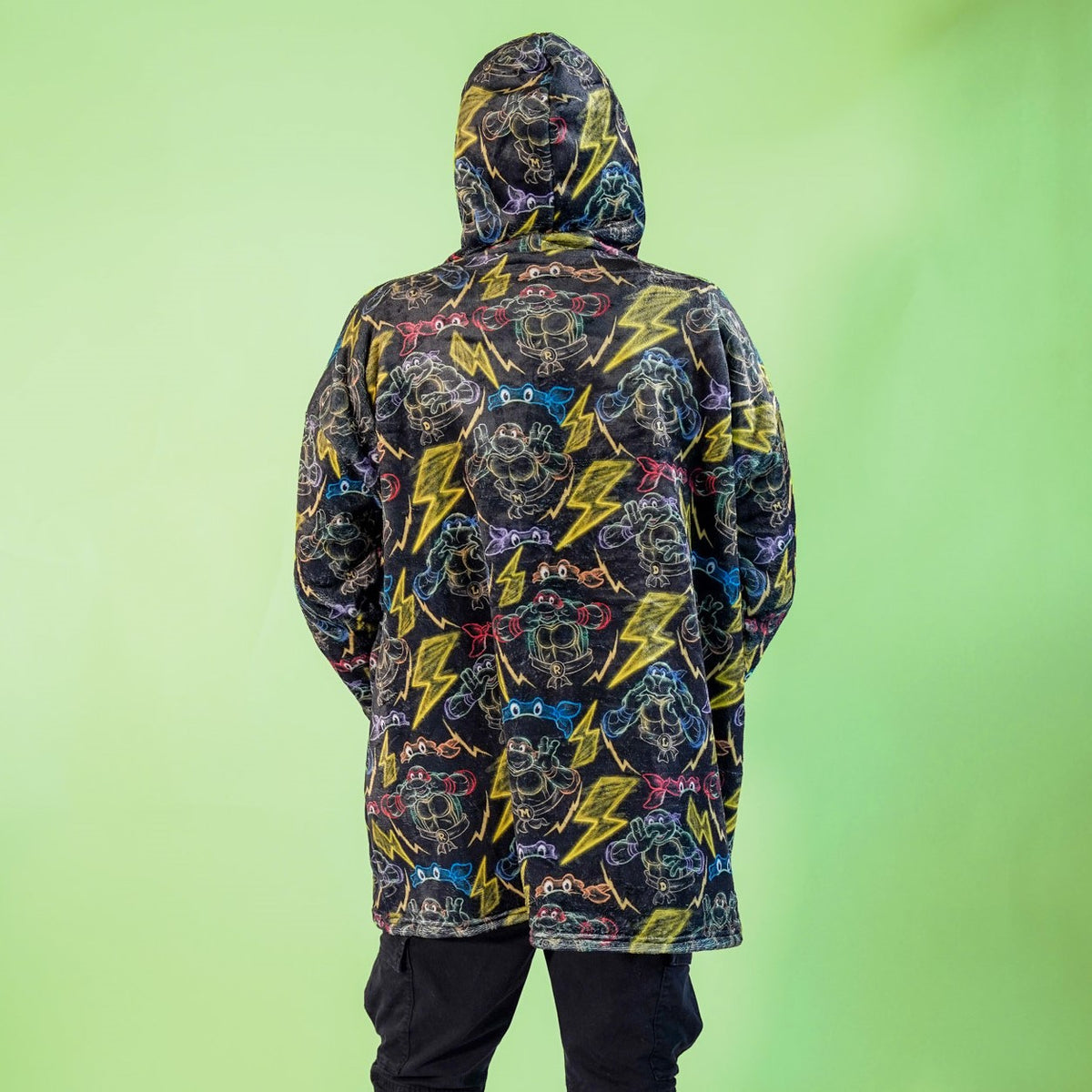 Sudaderota Tortugas Ninja Black