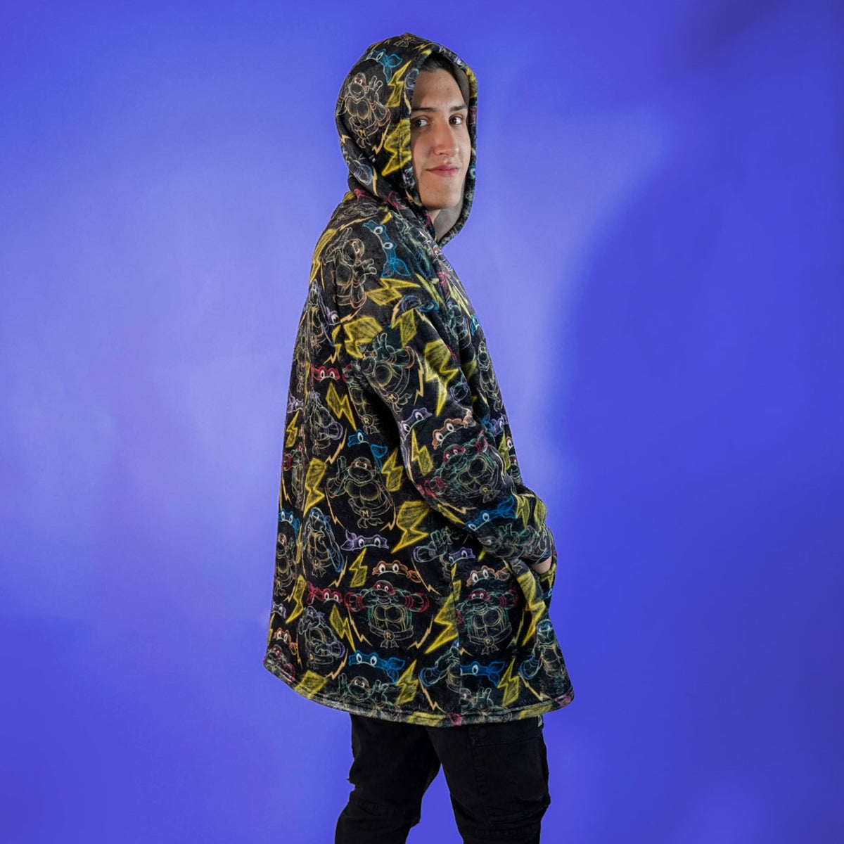 Sudaderota Tortugas Ninja Black